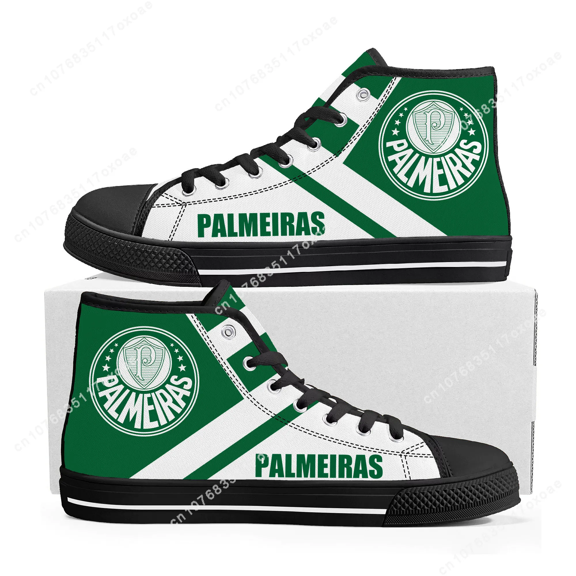 

Бразильские футбольные высокие кроссовки palmeira, мужские и женские подростковые высококачественные холщовые кроссовки, повседневная обувь для пар, обувь на заказ