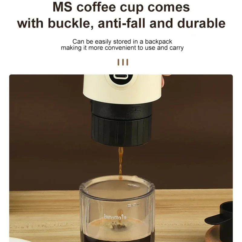 Xiaomi Youpin Coffee Machine Wireless Small Portable Coffee Grinder Electric Concentrated Capsules Machine For Home Outdoor New