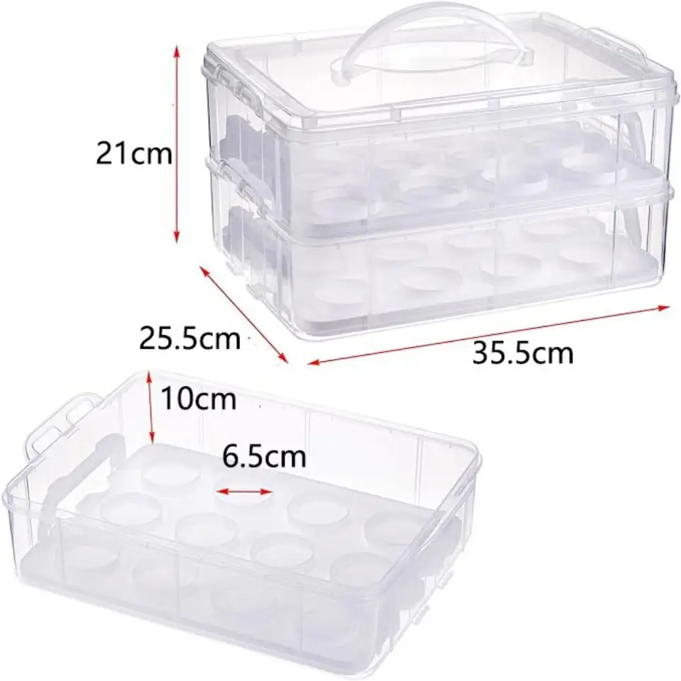 SG Traders Porta Cupcake Con Manico, Scatola Per Cupcake