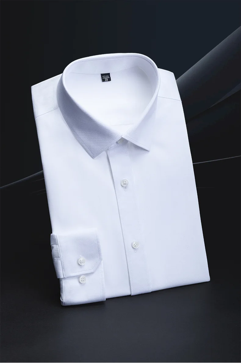 Description Picture 2 of itemShirt men's long sleeved white shirt summer wrinkle resistant breathable sweat absorbing shirt men's inch  wholesale embroidery
