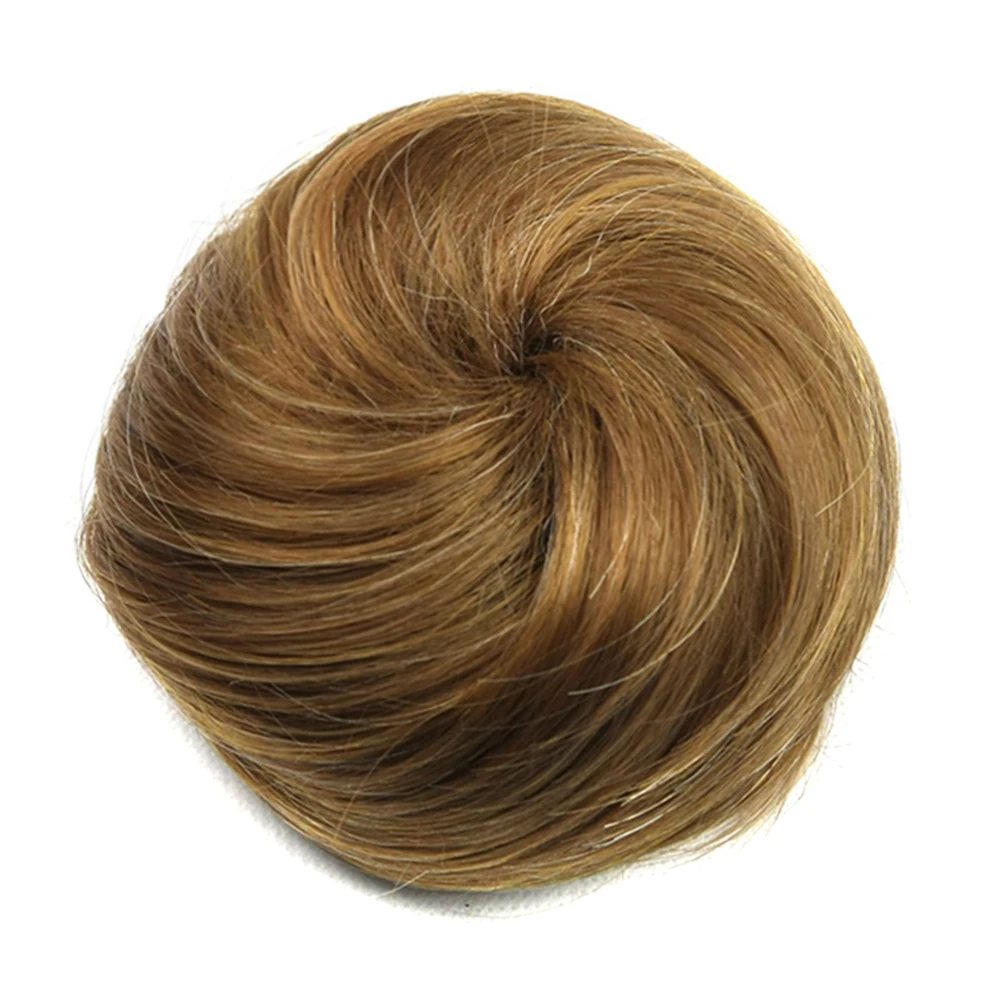 Synthetic Chignon Adjustable Hair Bun Hair Scrunchies Extension Curly Updo Hairpiece For Women bun hairpieces