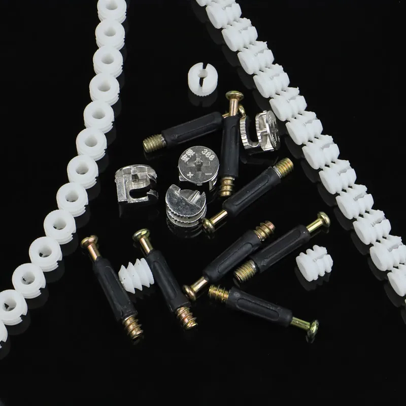 108pcs/set 3 in 1 furniture connecting hardware set cam screw eccentric wheel nut cam lock nut for wardrobe splicing cabinet