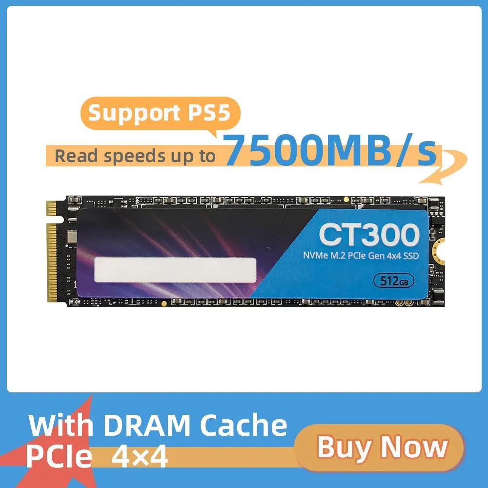  CT300 SSD 1tb 2tb 4tb SSD M2 NVMe PCIe 4.0 X4 M.2 2280 NVMe SSD Drive Internal Solid State Disk for PS5 Desktop 