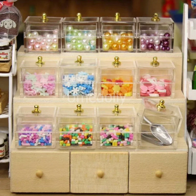 Mini Accessoires Maison De Poupée – 8 Pots Fruits + 8 Thés + Oranges – Nourriture Miniature Pour Déco Et Jeux