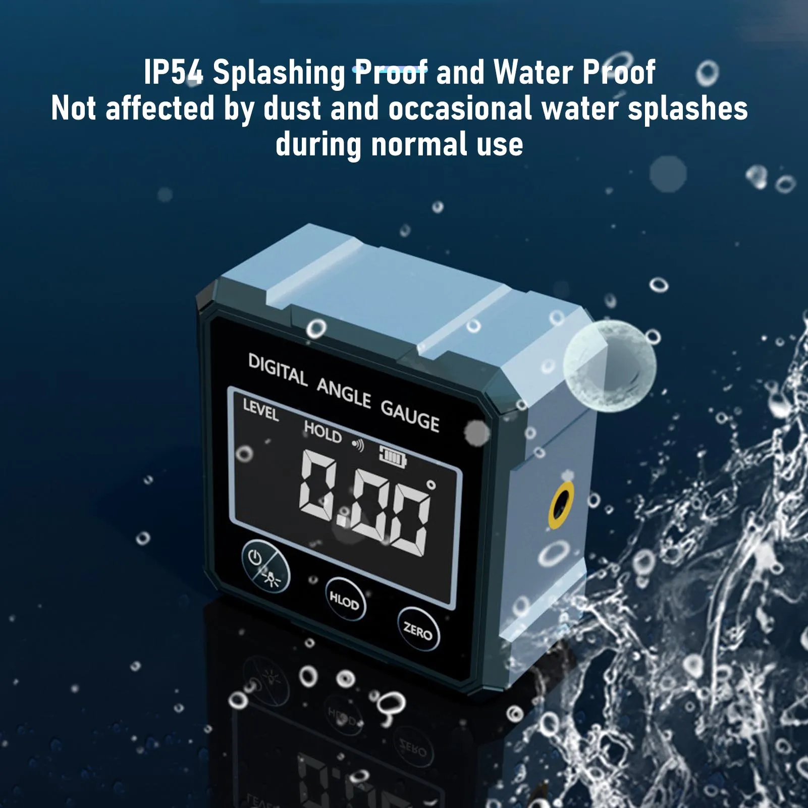 Digital Inclinometer High Accuracy IP54 Water Proof Backlit Display Digital Level and Angle Finder for Furniture Construction