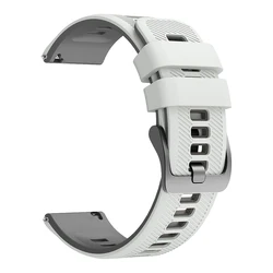 Silicone Sports Watch Strap - Premium Replacement Band - 1PCS 22MM (B - Antique White Gray)