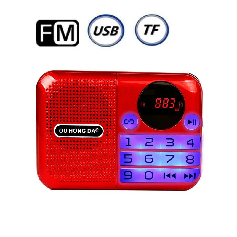 Mini Radio Speaker FM Music Player Multifunctional Portable Recorder