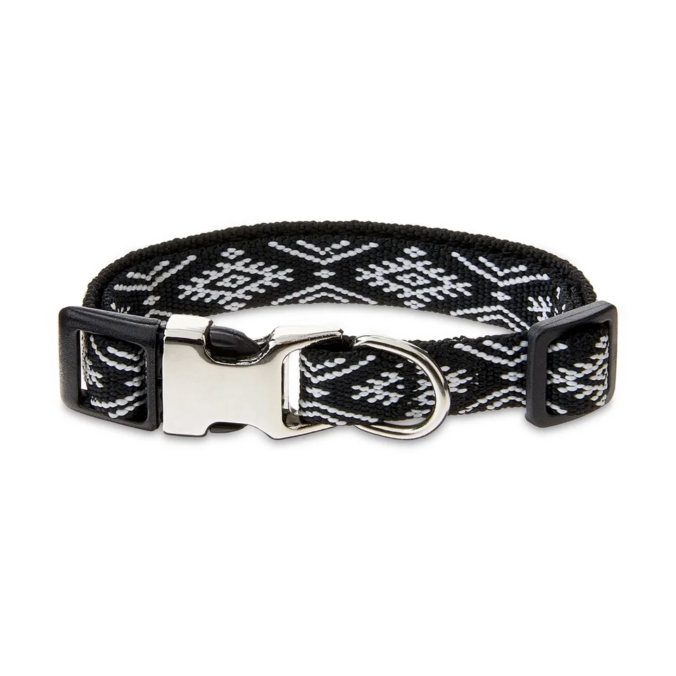 Fashionable Adjustable Diamond Print Dog Collar