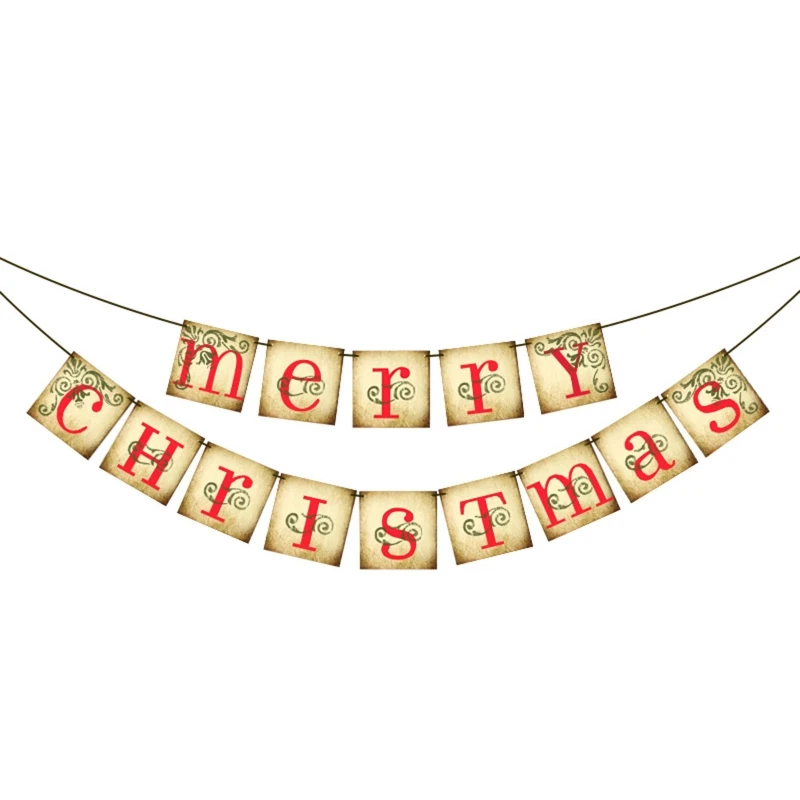 

Christmas Party Square Paper Indoor Wall Decoration Holiday Party Supplies