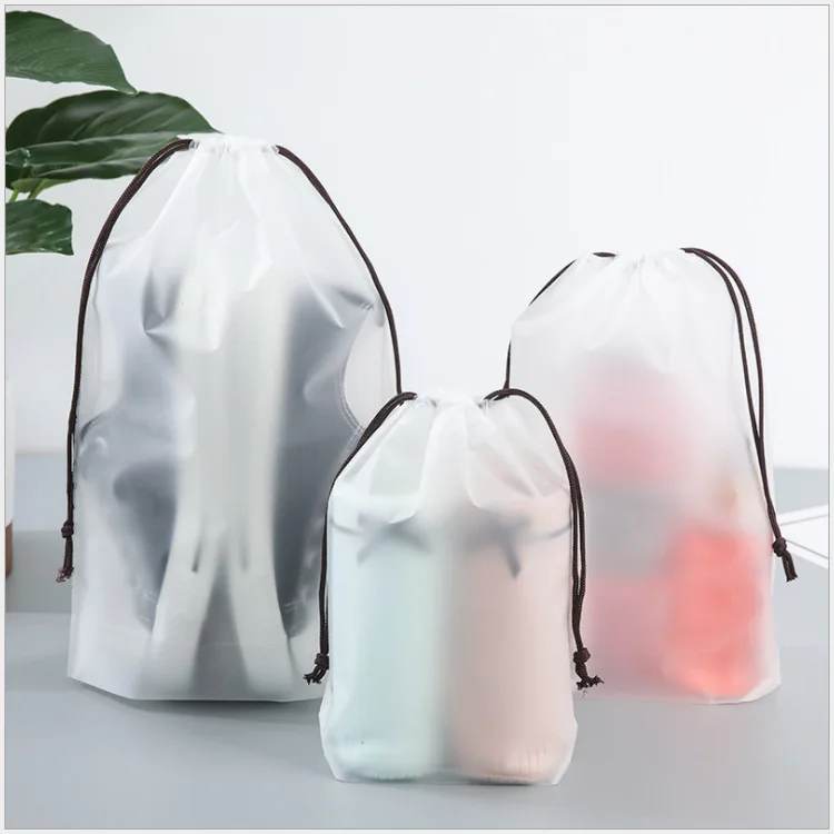 thumbnail image 1 of Organizador de almacenamiento de zapatos portátil, bolsa de almacenamiento de viaje, bolsa de almacenamiento de plástico transparente impermeable, bolsas ecológicas con cordón, bolsas de cosméticos, 1 of 5