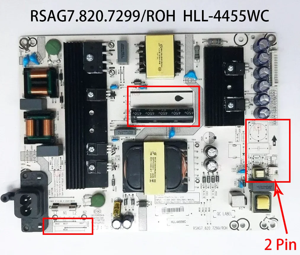 Carte D'alimentation TV PSU RSAG7.820.7299/ROH - Pour H49N5705 / H49N5700 - Neuve