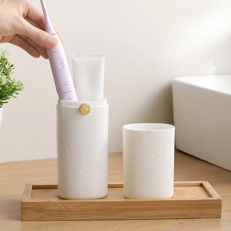 Portable Travel Toothbrush And Toothpaste Cup For Bathroom_voghion.com