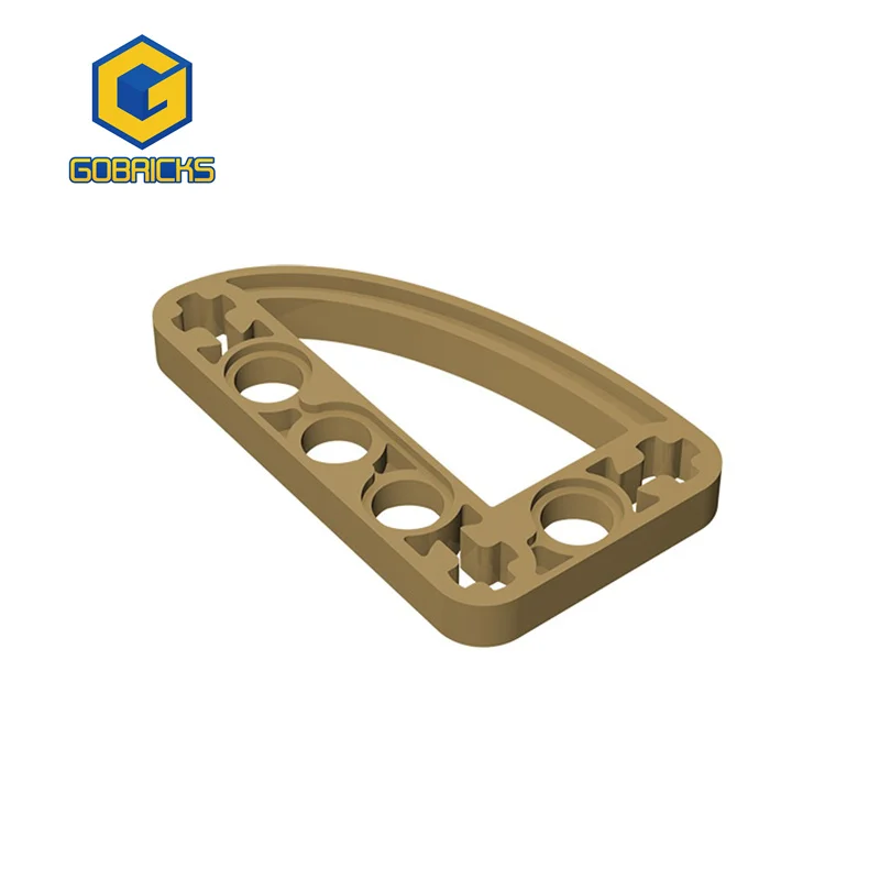 Gobrick, 10 шт., конструктор MOC из сборных элементов, 32250, 65714, высокотехнологичный, модифицированный луч, 3x5, L-образные детали для сборки, детская игрушка