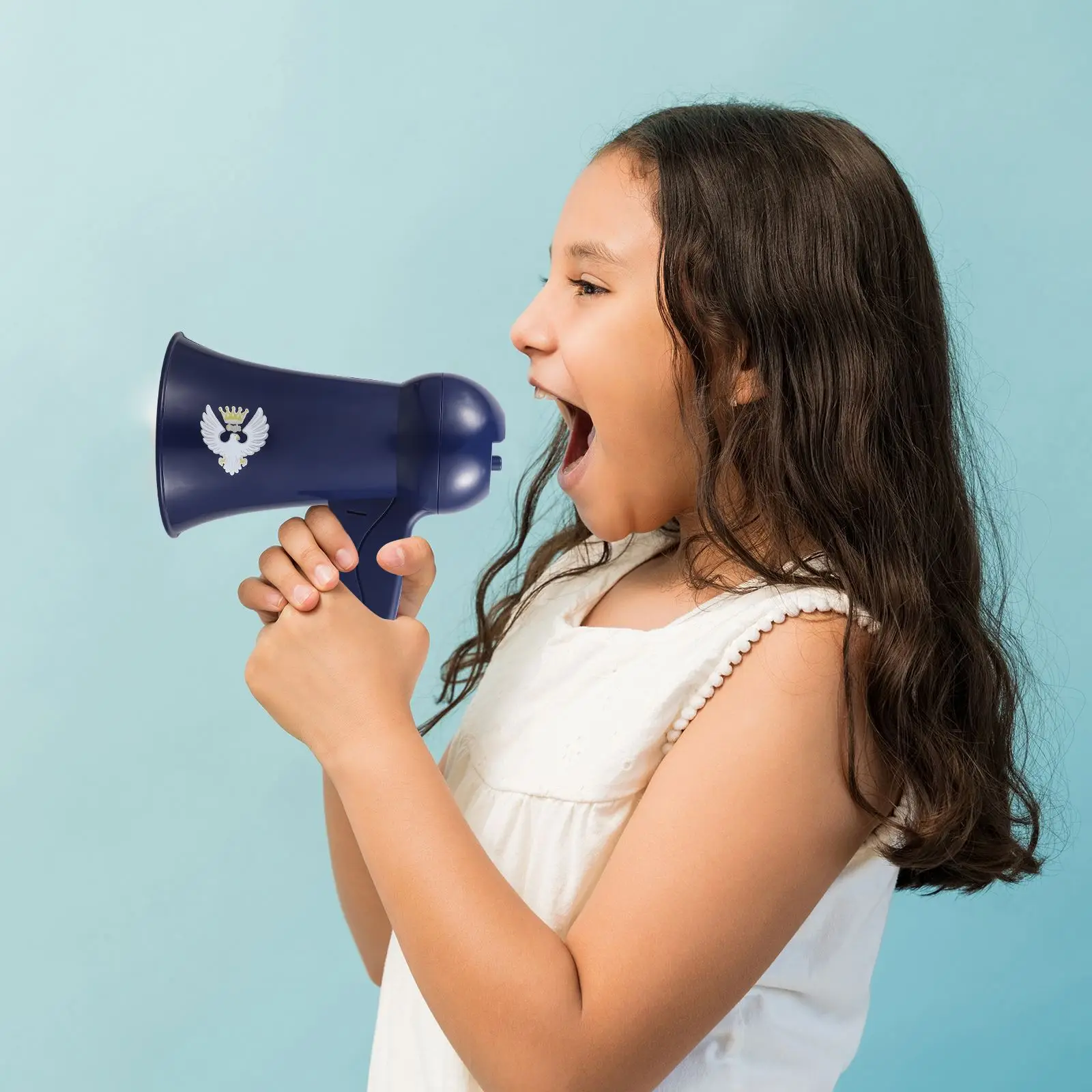 Shield Kid Loudspeaker Toy Police Megaphone Microphone Funny Child Cosplay Officer Costume Speaker Toys Model Amplifier
