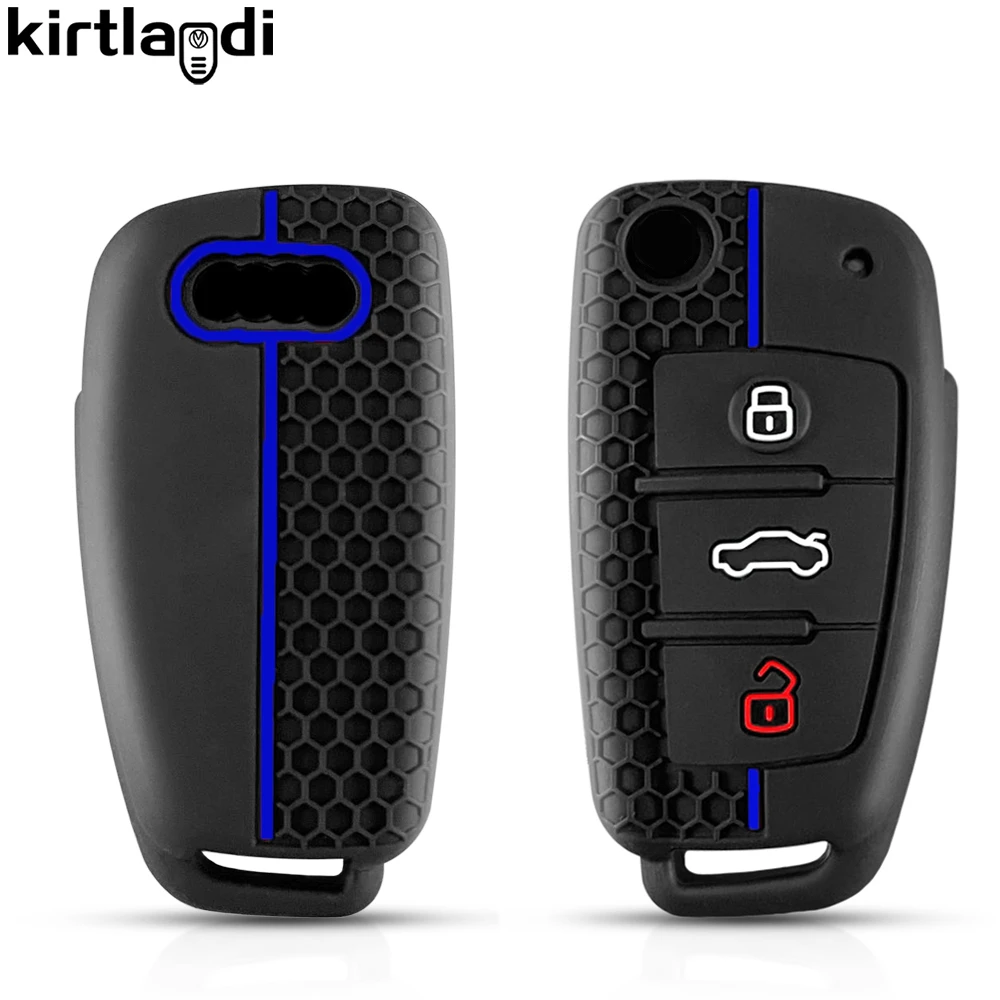 Premium Silicone Car Key Cover and Keychain - Protective Case