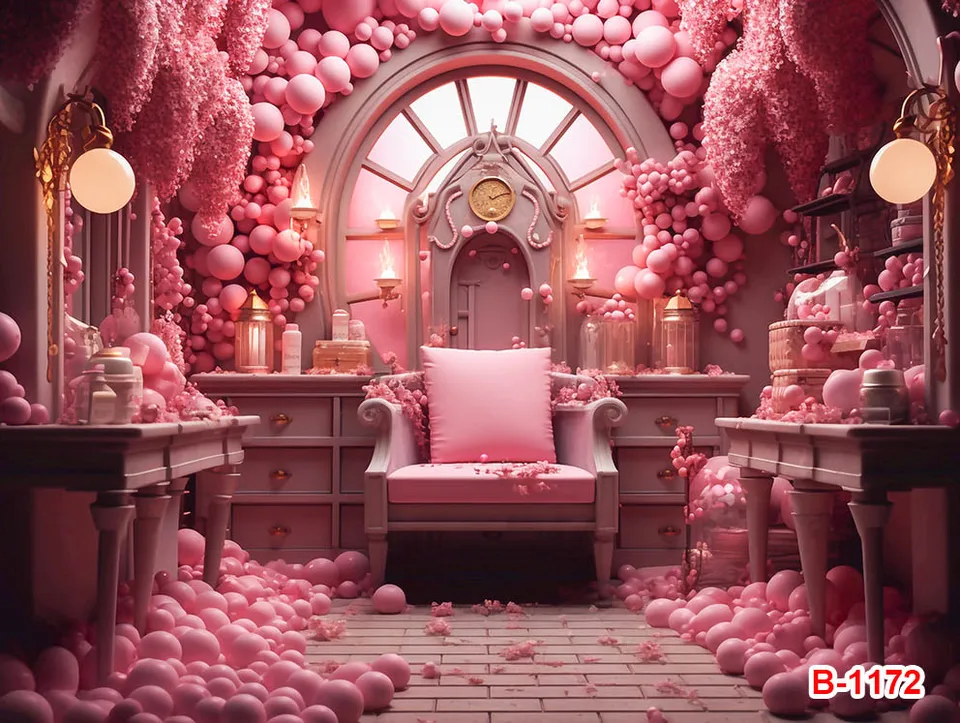 YongFoto 1x1,5 Vinyle Toile De Fond Anniversaire 1 An Fille Princesse Numéro 1 Ballon Fond Décors Studio Photo Banner Enfant Video Fete Photobooth Photographie Props