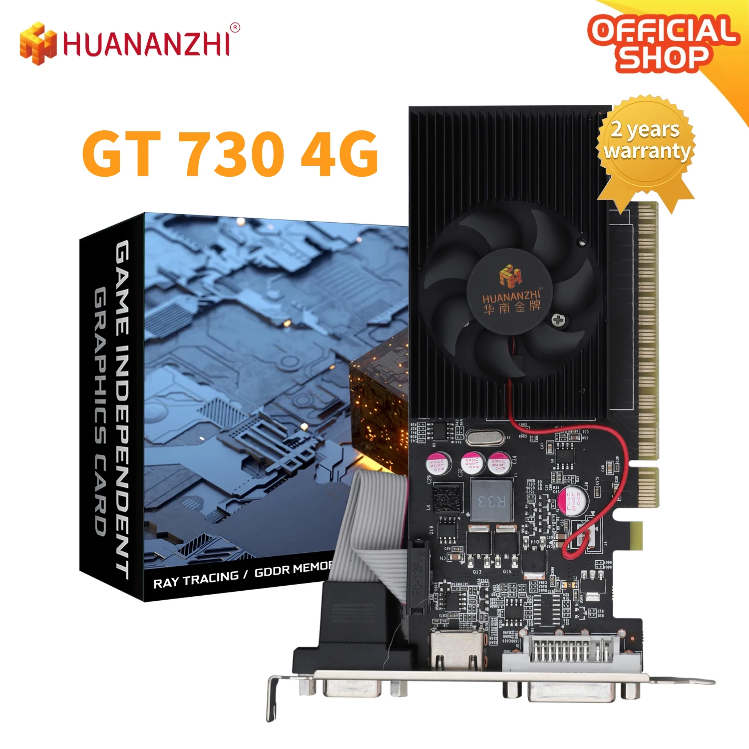 Scheda Video GT730 4GB GDDR3 128bit - VGA, HDMI, DVI, Plug And Play Per PC Desktop - 4