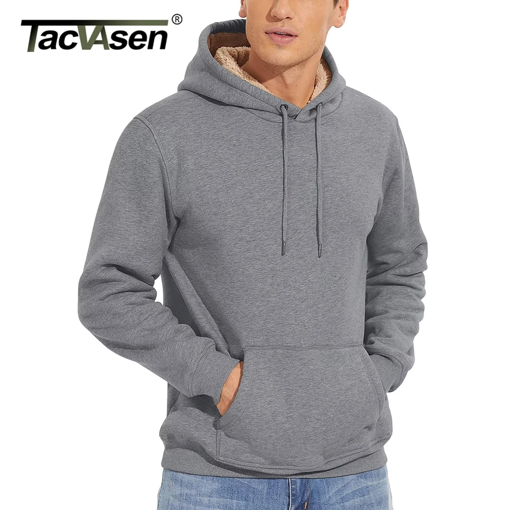 Sweat-shirt Zippé Polaire Homme Avec Capuche - Veste Thermique épaisse Doublée Sherpa Pour L'hiver - Grande Taille, Style Sport Et Décontracté