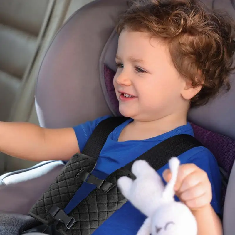 카시트 탈출 방지 가슴 클립 가드,  하네스 안전 커버 포지셔너