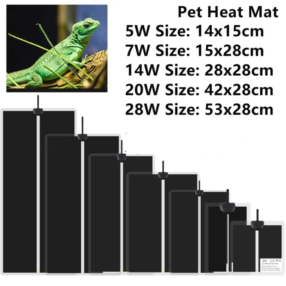 5~28W Seedling Heat Mat Plant Seed 220V~240V Pet Winter Heating Mat Temperature Controller Anti-cold Warm Heater Pad
