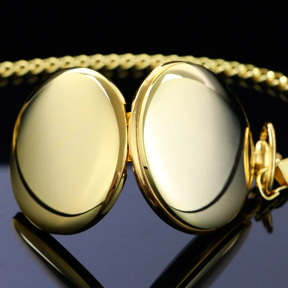 Montre de Poche à Quartz Or de Luxe pour Homme et Femme, Collier Vintage, FOB, Cadeau Exquis, Haute Qualité, CF1511