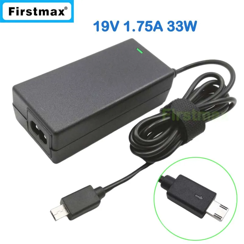 Asus Vivobook 노트북 충전기, 전원 어댑터, 19V, 1.75A, 0A001-00342900, 33W, L205SA, R205TA, R209TA, R208SA