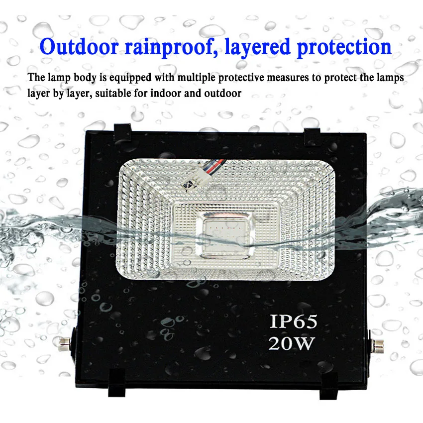 NEARCAM remote control colorful LED flood light landscaping tree light RGB flood outdoor waterproof landscape