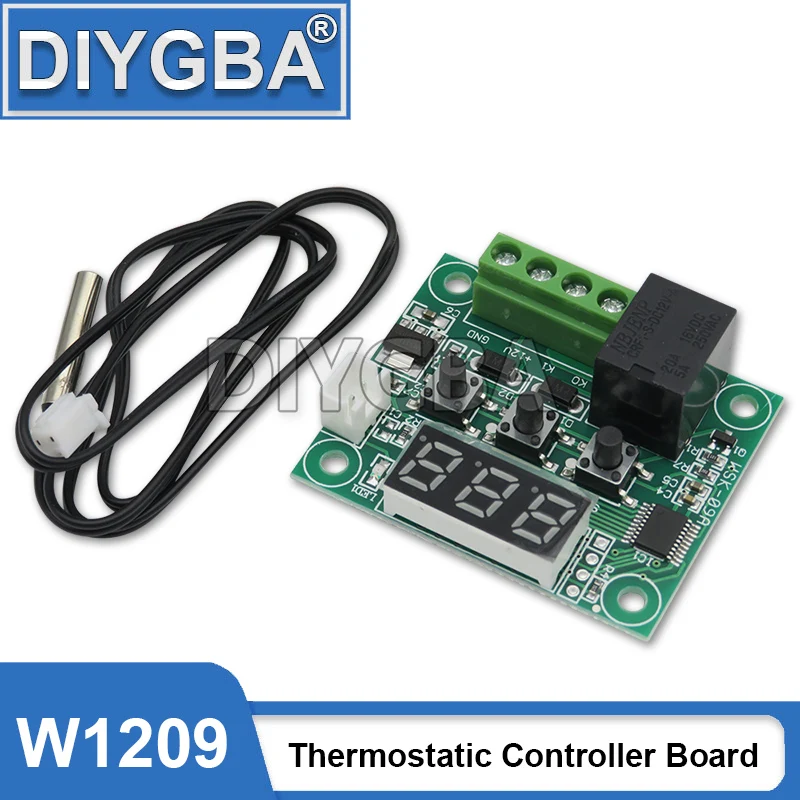 FDKJGECF W1209 Mini Thermostat Temperature Controller Incubation
