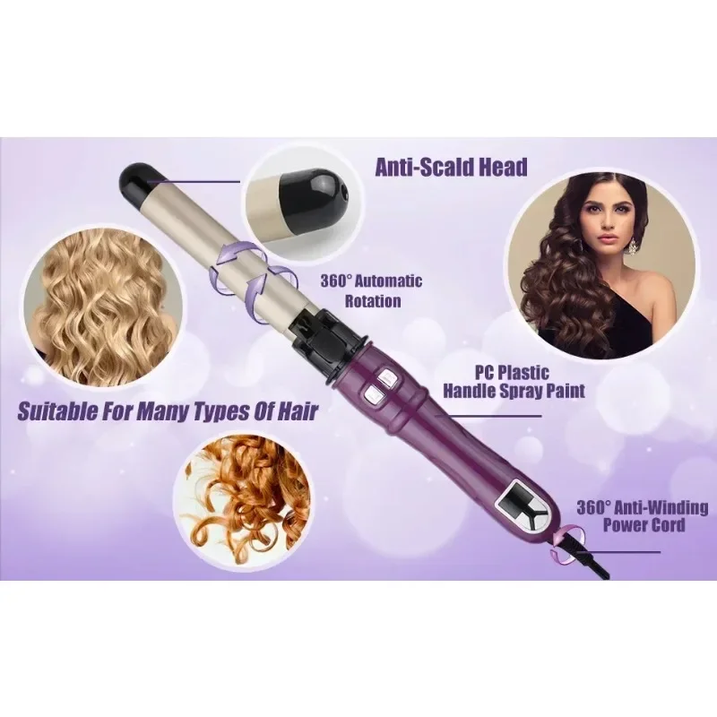 28/32mm Ceramic Barrel Hair Curlers Automatic Rotating hair curlers curling irons 1 1 1 25inch rotating curling iron curling wand automatic hair curler 30s instant heat auto hair waver hair styling irons