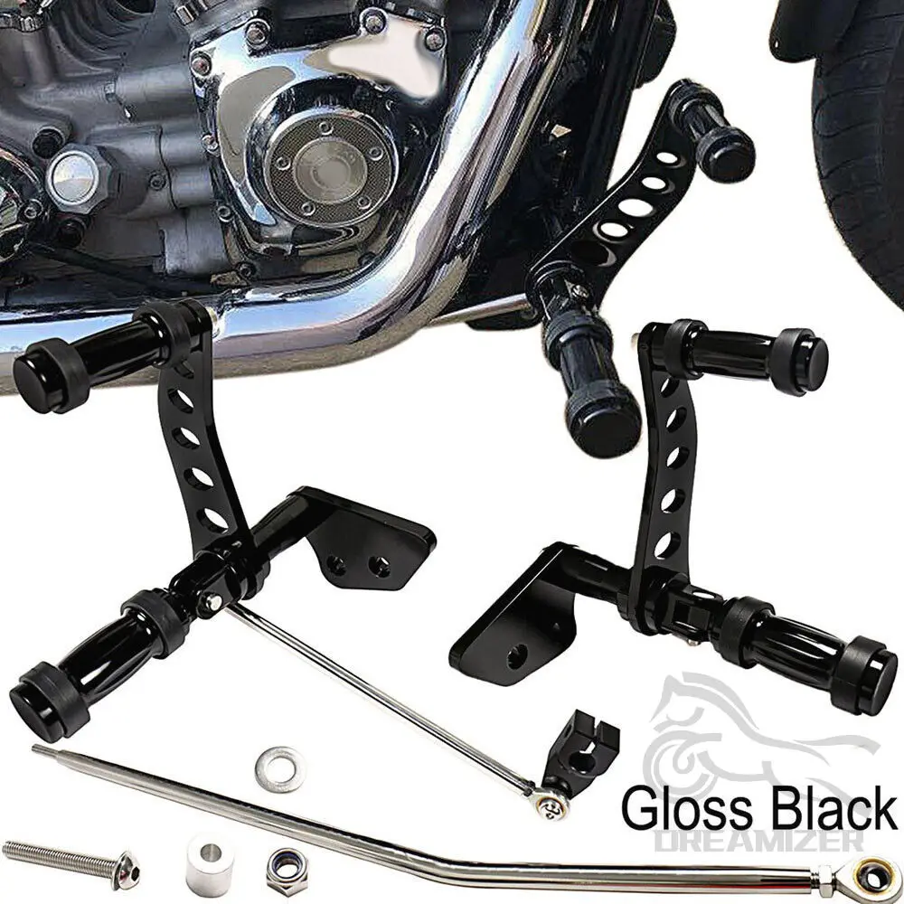 

Motorcycle Billet Aluminum Forward Controls Kits Foot Pegs Rest For Harley Softail Street Bob Low Rider FXLR FXBB 2018-2021 FXST