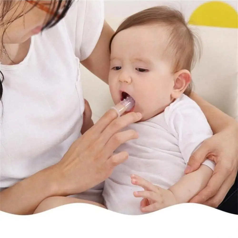 Silicone Children Toothbrush Gums Massaging Tongue Coating Cleaning Finger Toothbrushes