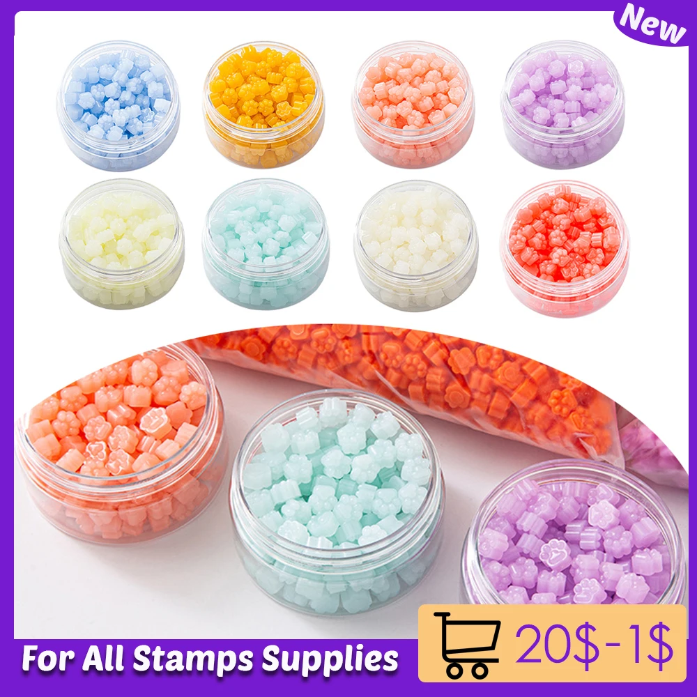 Cat Paw shape Sealing Wax Bead Macaroon Colors Cute Sealing Waxing