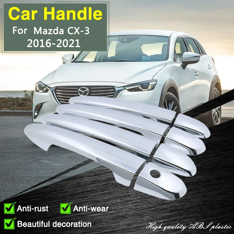 

Хромированная накладка на дверную ручку для Mazda CX-3 CX3 CX 3 2016 2017 2018 2019 2020