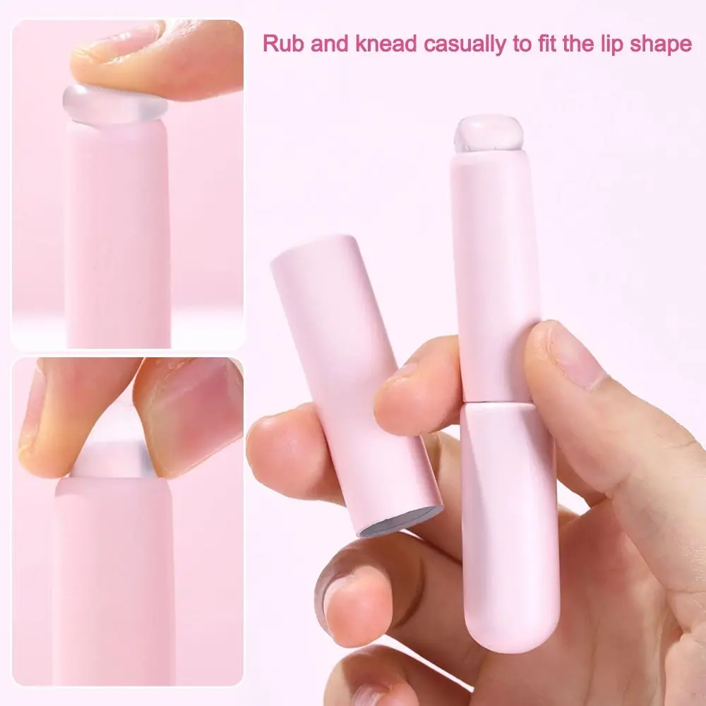 Multifunction Silicone Lip Brushes Round Head Elastic Lip Gloss Makeup Brushes Reusable Lipstick Brush Applicator Woman