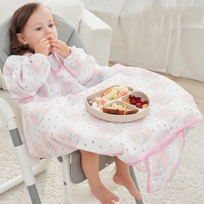 

1 Pc Newborns Bib Table Cover Baby Dining Chair Gown Waterproof Saliva Towel Burp Apron Food Feeding Accessories