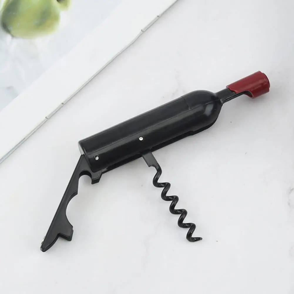 Corkscrew Bottle Opener Pocket Stainless Steel Can Opener Beer Wine Beer Cap Removing Kitchen Gadget Cap Remover
