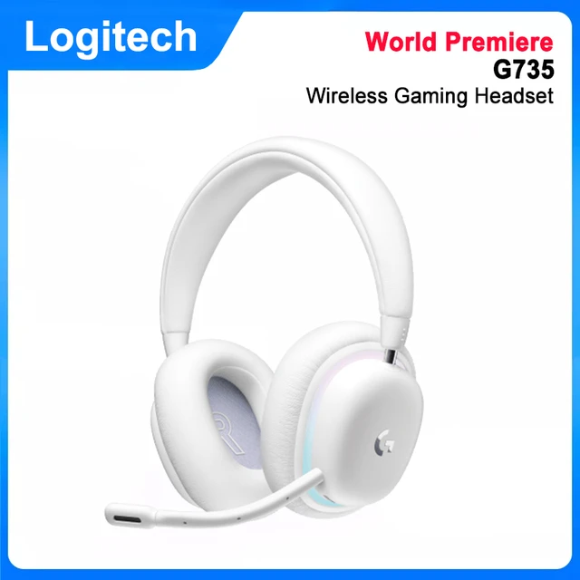 Logitech Aurora G735 Wireless Gaming Headset in White