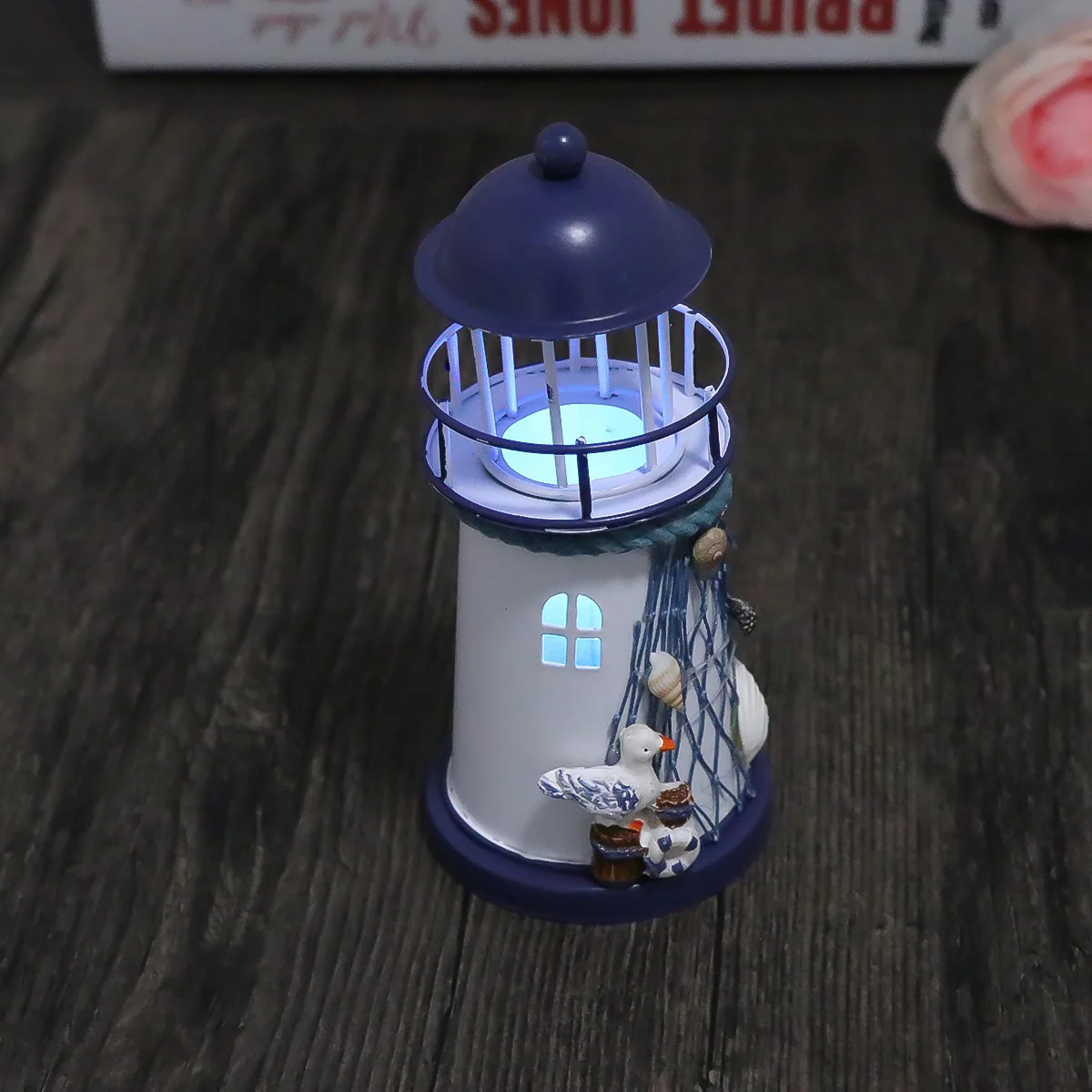 

Настольные лампы, подставка для светильника, Knickknack, морская рыба, сетка, оболочка, буй, Декор, маяк, Рождественская морская модель