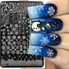 1 PCS Christmas Snowflake Nail Art Stamping Plates Christmas tree/Elk/Snowman 10 X 15cm Nail Printing Stencil Manicure Templates 1