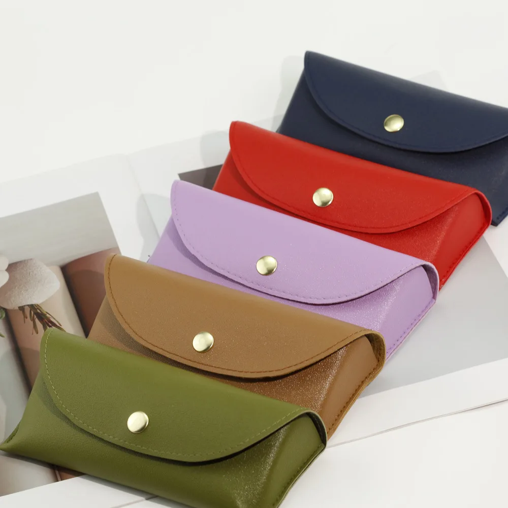 Soft Leather Glasses Case Sunglasses Holder Box Glasses Protective Bag Women Men Portable Sunglasses Boxes Eyewear Accessories