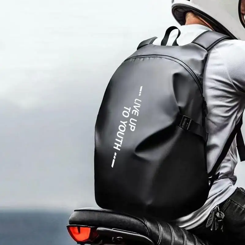 

Riding Backpack Hat Backpack For Motorcycle Cycling Storage Bag Hard Hat Carrier Motorcycle Backpack Large Capacity Cycling bag