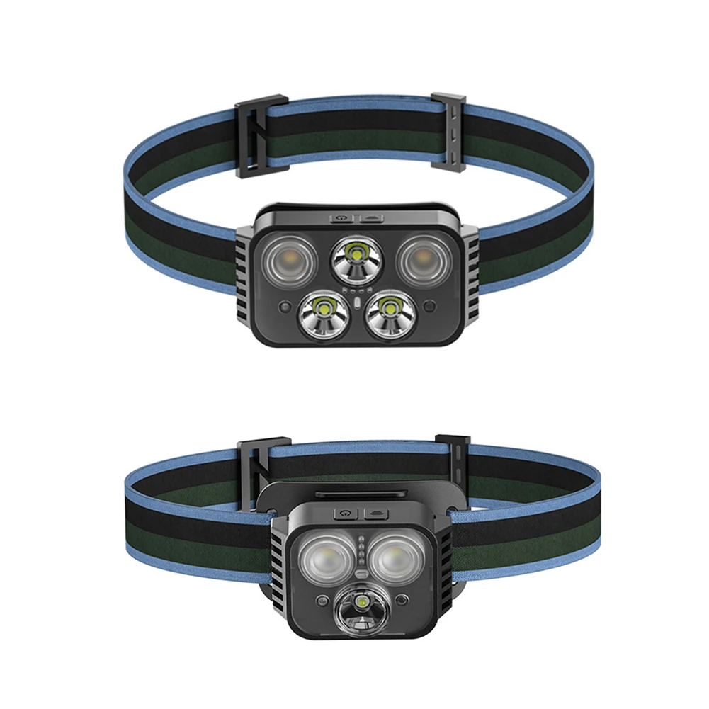 

LED Headlamp Flashlight 6 Modes Head Lamp USB Rechargeable Waterproof Head Flashlight For Outdoor Fishing Hiking Camping