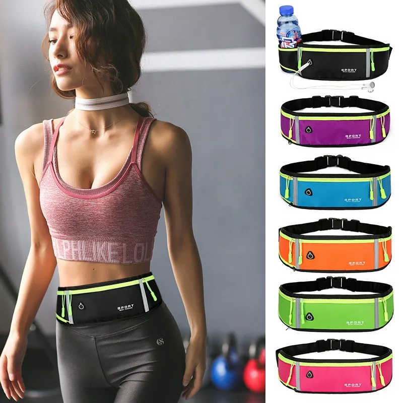 

Cycling Running Waist Bag Pack Women Men Outdoor Sports Waist Pack Fitting Invisible Belt Fitness Mobile Phone Waist Bag Bottle