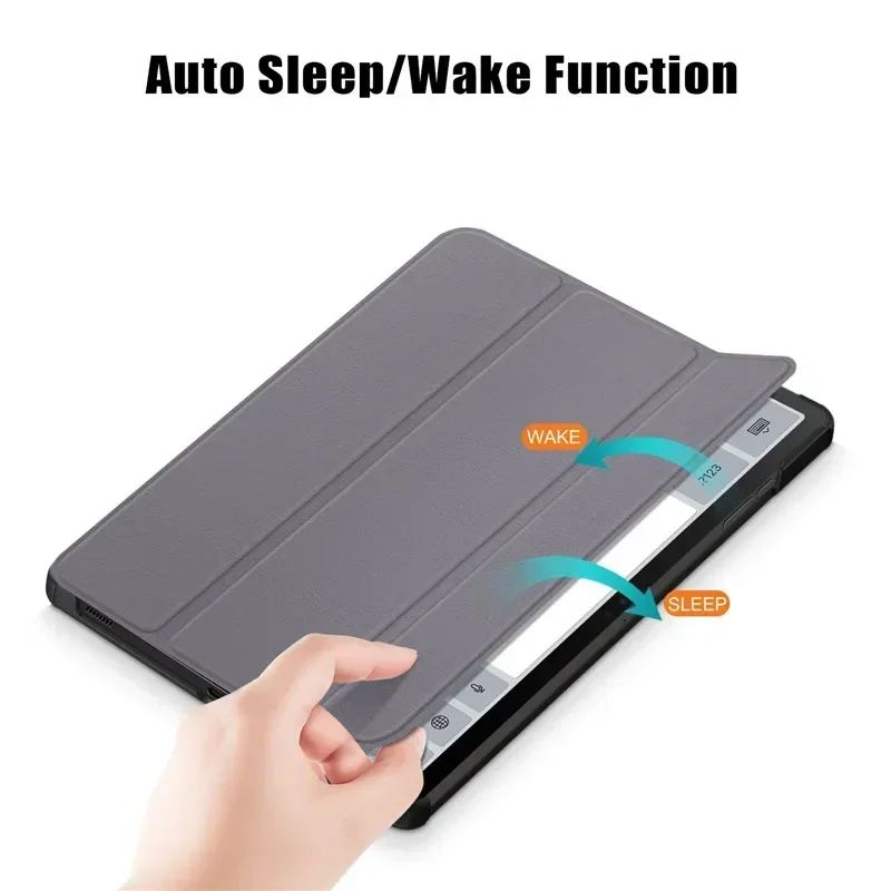 Premium Trifold Magnetic Leather Stand Smart Cover