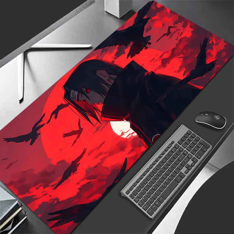 Mouse Pad Non-Slip Rubber mousepads Game player notebook computer Pad table mat PC carpet N-NARUTOS Uchiha Itachi Mousepad XXL 4