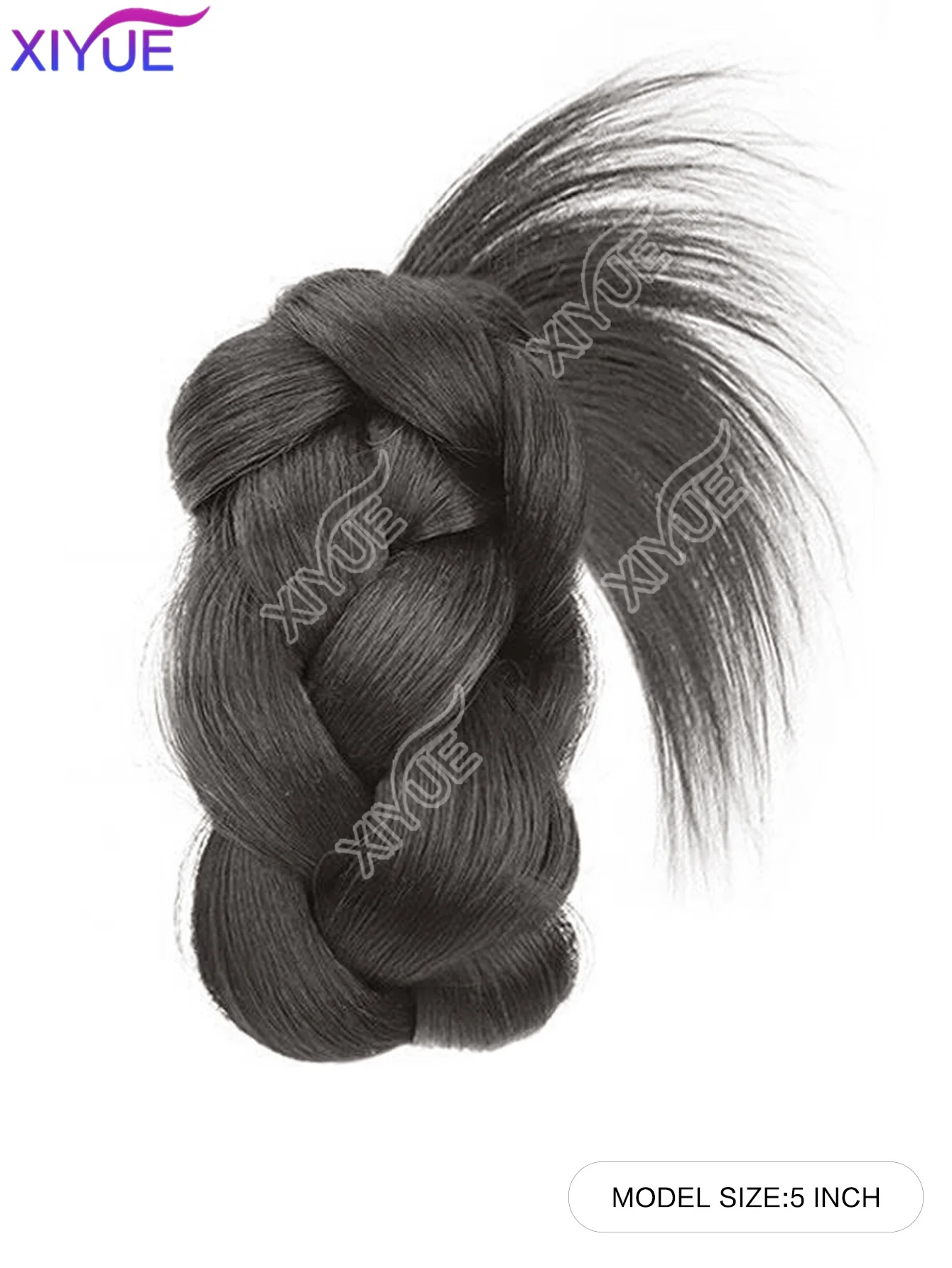 XIYUE 합성 튀김 반죽 꽈배기 모양 헤어핀 여성용 꽃봉오리 머리핀 풍성한 헤어 가발 가방