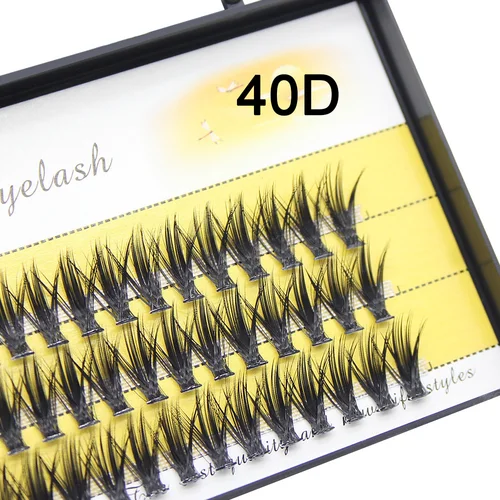 아름다운 개별 클러스터 속눈썹, 3D 볼륨 밍크 접목, 가짜 속눈썹, 속눈썹 연장, 개별 번들, 20D, 30D 4