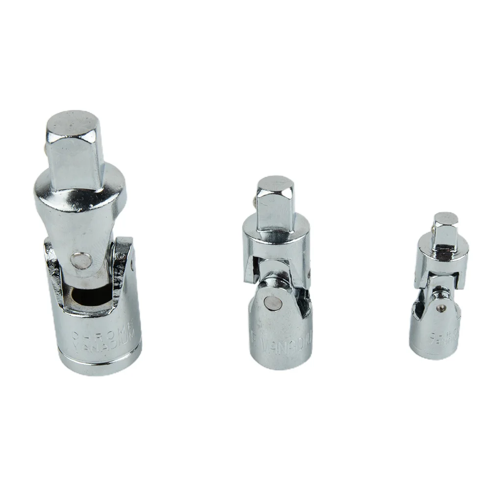 

3Pcs/Set Universal Joint Socket Set Swivel Drive Bendable Adapter 1/4" 3/8" 1/2'' Socket Wrenches Air Impact Wobble Socket