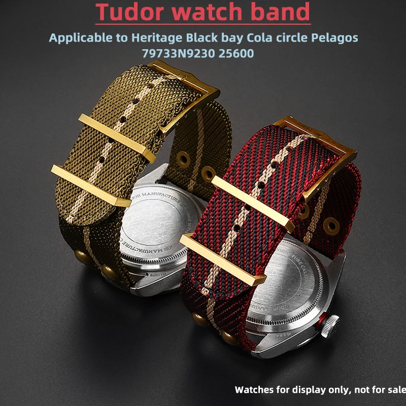 Cinturino In Tessuto Adatto Per Braccialetti Tudor Heritage Series Muslimate 25600 Black Bay Cola Circle Accessori In Nylon Pelagos 22Mm