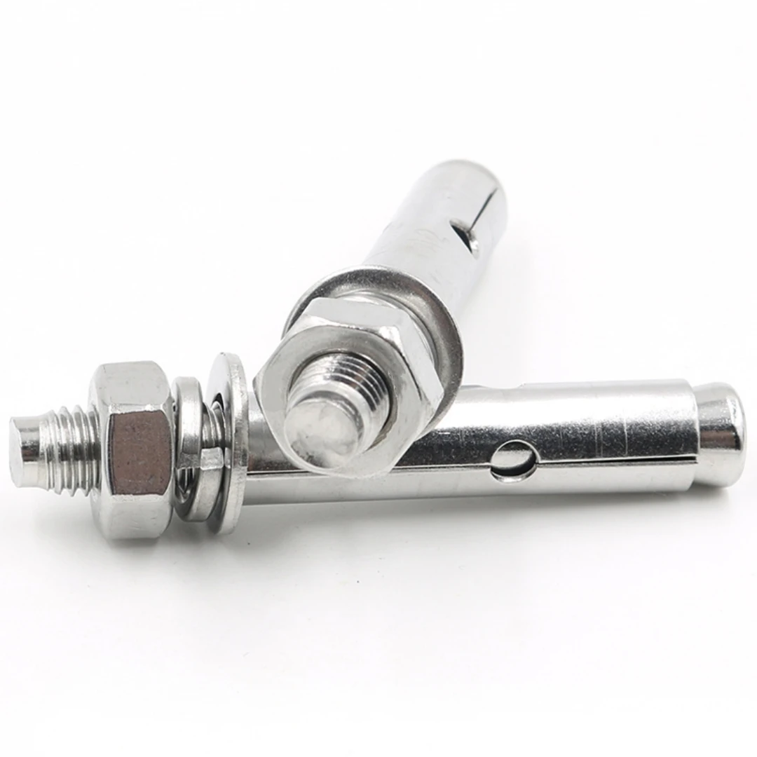 Description Picture 4 of item304 Stainless Steel Heavy Duty Expansion Bolt Anchor Sleeve Concrete Anchor Bolt Link Rod Wall Fastener Nail M6M8M10M12M14M16M20